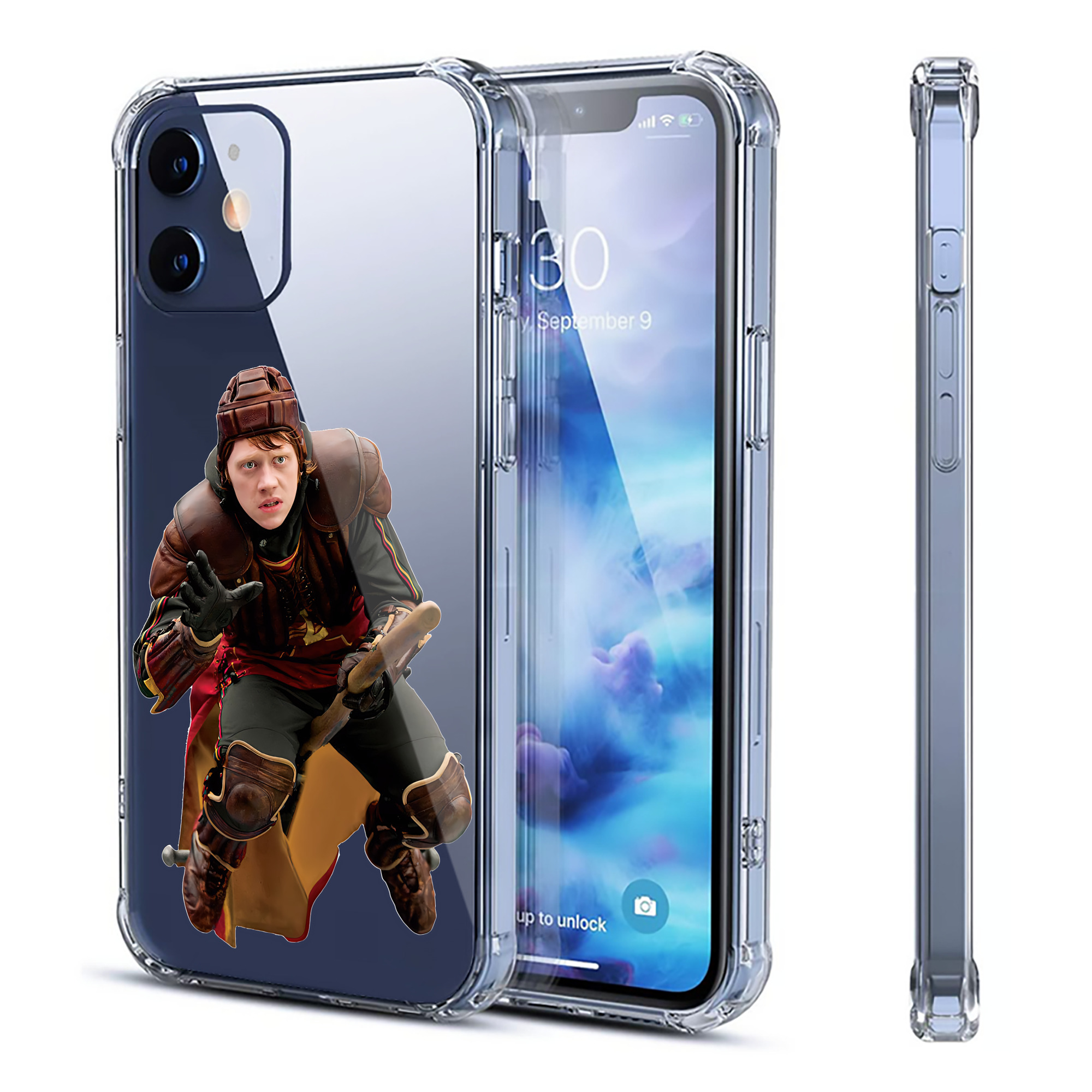 （画像用） Harry Potter ハリー・ポッターシリーズ 【iPhone 12シリーズ対応】透明スマホケース（クリアソフトケース）